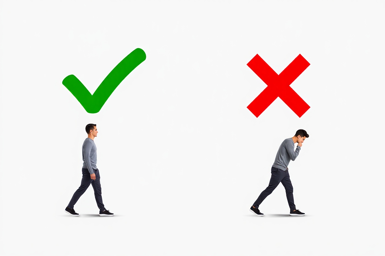como andar correctamente