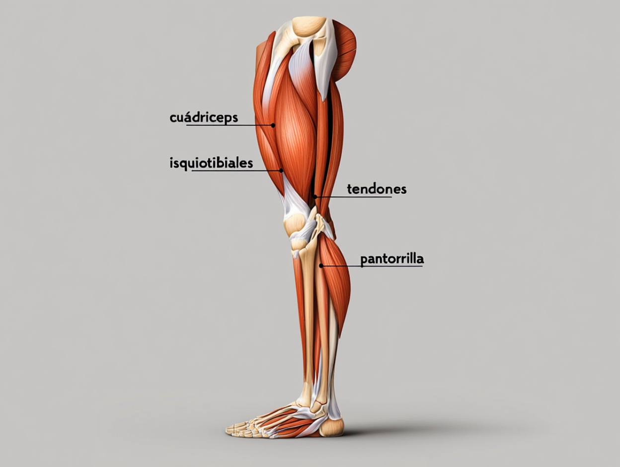 como curar un desgarro muscular en el muslo